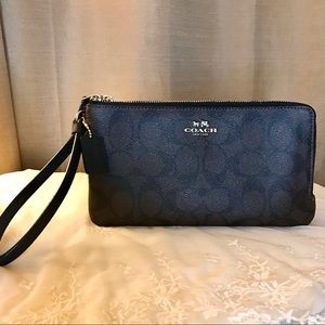 Coach Black Wristlet Clutch